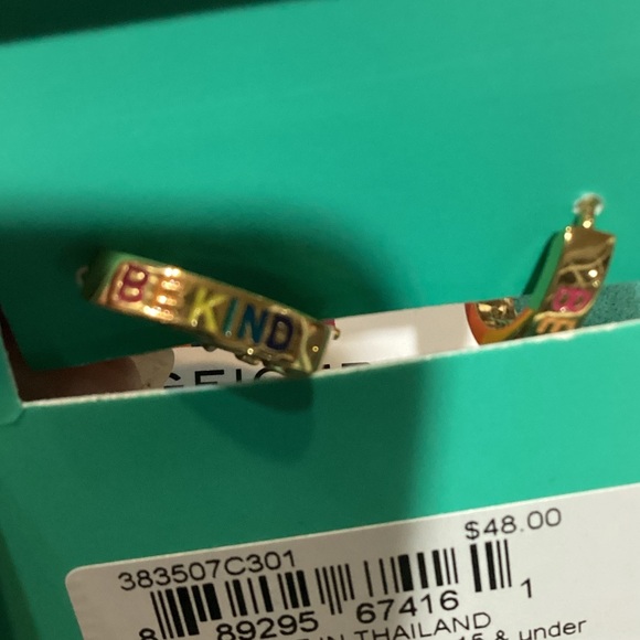 Kurt Geiger Emerald Green Earrings - Picture 4 of 5